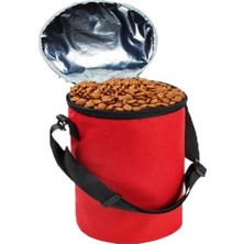 Feyza Design Kedi ve Köpekler Için 17 Lt Silindir Mama ve Oyuncak Saklama Çantası
