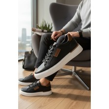 Enoch Hakiki Deri Garnili Günlük Erkek Sneaker Comfort Taban