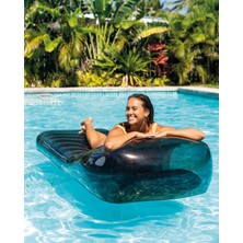 Toha Intex Şişme Şezlong Deniz Yatağı – Bardaklıklı Şişme Yüzer Minder 211 × 99 cm | 100 kg Kapasiteli