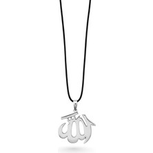 Oya Silver Allah Yazılı Gümüş Kolye 3.2x2.5cm [OYSY151]