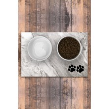 Feyza Design Kaymaz Keçe Baskılı Pet Paspası 25X40, Evcil Hayvanlar Için Konforlu Alan