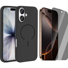 Vendas Apple iPhone 17 Kılıf M-Safe Şarj Özellikli Zore Meta Kapak + Hayalet Ekran Koruyucu