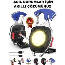 Stary Kamp Plus 7'si 1 Arada! 200 Lümen Şarjlı Fener, Çakmak ,kesici,deprem Düdüğü