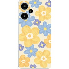 TechTree Poco F5 Uyumlu Soft Pastel Çiçek Bahçesi Baskılı Silikon Kılıf