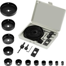 Skygo 16 Parça Panç Seti Ağaç Kesme Testere Matkap Ucu Takımı Alçıpan Tavan Kesme