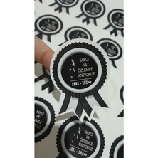 PremiumPort 10 Kasım Atatürk Anma Günü Yaka Etiketi 25 Adet Seti