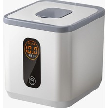 Feyza Design 10L Pirinç Kovası, Kedi Maması Depolama ve Dağıtım Kabı