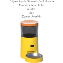 Feyza Design Zaman Ayarlı Otomatik Evcil Hayvan Mama Kabı 6 Litre, Pratik ve Güvenli Kullanım