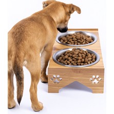 Feyza Design Büyük Irk Köpekler Için Güvenli Mama ve Su Standı, Dayanıklı ve Pratik