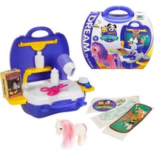 Sunman Taşıma Çantalı 16 Parça Oyuncak Veteriner Oyun Seti SNM-8314B