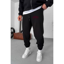 Eydamoon Erkek Kışlık Boston Baskılı Içi Polarlı Paça Lastikli Eşoman Altı