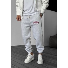 Eydamoon Erkek Kışlık Boston Baskılı Içi Polarlı Paça Lastikli Eşoman Altı