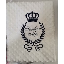 Minik Adımlar Minik Adımlar Isme Özel Melek Kantlı Bebek Battaniye