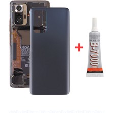 Fodos Xiaomi Redmi Note 10 Pro Arka Kapak - Arka Pil Batarya Kapağı + B7000 Yapıştırcı - M2101K6G Uyumlu