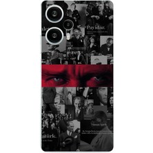 TechTree Poco F5 Uyumlu Atatürk Gözler Tasarım Baskılı Silikon Kılıf