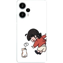 TechTree Poco F5 Uyumlu Zorla Çekiştirilen Sevgili - Çift Kombini Baskılı Silikon Kılıf