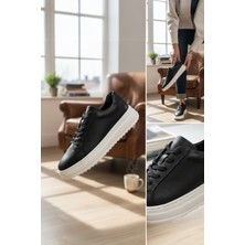 Enoch Hakiki Deri Günlük Kalın Taban Erkek Sneaker Comfort Tırtıklı Taban