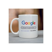 PremiumPort Kişiye Özel Beyaz Seramik Kupa Bardak, En Güzel Hediye