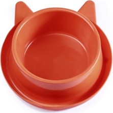 Feyza Design Renkli Plastik Kedi Mama ve Su Kabı, 400 Ml, Şık ve Hafif Tasarım