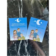 PremiumPort Mutlu Bayramlar Not Kartı 20 Adet 10X8 cm Hediye ve Teşekkür Kartı