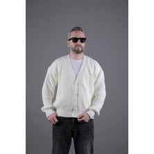 Ohepmoda Dokulu Oversize Erkek Kalın Hırka