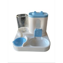 Feyza Design Mavi Kedi Kombinasyonlu Yem ve Su Kabı, Şık ve Pratik Tasarım