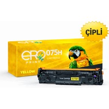 Ero Print CRG-075H | Canon i-SENSYS LBP-647Cdw Çipli Sarı Muadil Toner
