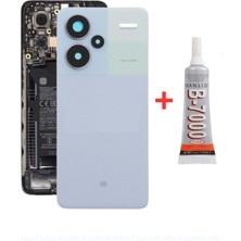 fodos Redmi Note 13 Pro+ Plus Arka Kapak - Arka Pil Batarya Kapağı Kamera Lensli + B7000 Yapıştırcı - 23090RA98G Uyumlu