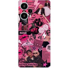 TechTree Poco F5 Uyumlu Blackpink Kolaj Baskılı Silikon Kılıf