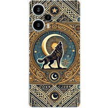 TechTree Poco F5 Uyumlu Yalnız Kurt Göktürk Baskılı Silikon Kılıf