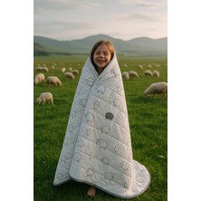 Homewell %100 Saf Ingiliz Yünü Hipoalerjenik Özellikli Yıkanabilir  Tek Kişilik Yorgan Kuzu