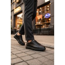 Enoch Hakiki Deri Günlük Bağcıklı Erkek Sneaker Comfort Taban Ayakkabı