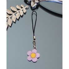 PremiumPort Şık Çiçek Telefona Takılan Anahtarlık Süsü ve Çanta Aksesuarı