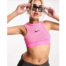 Nike Sportswear Trend Crop Ribbed Pembe Kadın Atlet FN5758-684