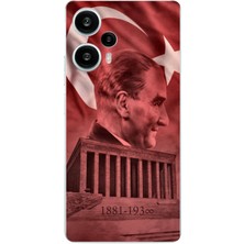 TechTree Poco F5 Uyumlu Atatürk Portresi ve Anıtkabir Baskılı Silikon Kılıf