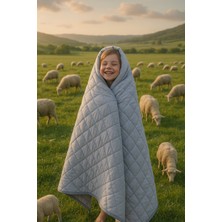 Homewell %100 Saf Ingiliz Yünü Hipoalerjenik Özellikli Yıkanabilir Tek Kişilik Yorgan Gri