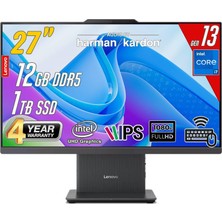 Lenovo Ideacentre 27IRH9 Intel Core I7-13620H 12GB 1tb 27 Fhd Freedos Siyah All In One Bilgisayar