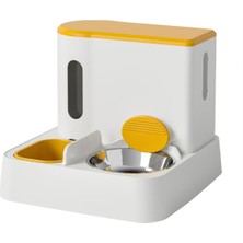 Feyza Design Paslanmaz Çelik Kedi ve Köpek Mama ve Su Kabı, Otomatik Dengeli, Kolay Temizlik