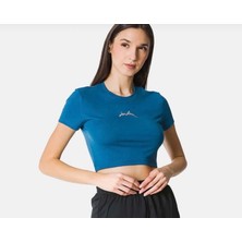 Nike Jordan Gfx Slim Cropped Tee Mavi Kadın T-Shirt FN5720-457