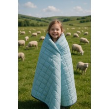 Homewell %100 Saf Ingiliz Yünü Hipoalerjenik Özellikli Yıkanabilir Tek Kişilik Yorgan Mint