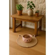 Feyza Design Yumuşak ve Kullanışlı 32X32 cm Kedi Mama Paspası, Hijyen Sağlar