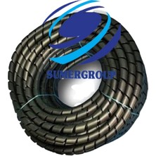 SUMERGROUP Kablo Düzenleyici Koruyucu Spiral No: 6 - 20 Mm Rulo Siyah 50 Mt