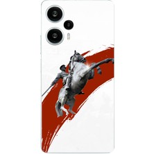 TechTree Poco F5 Uyumlu Şaha Kalkmış At Detaylı Atatürk  Baskılı Silikon Kılıf