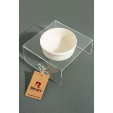 Feyza Design Şık Akrilik Seramik Kedi ve Köpek Mama ve Su Kabı, Pratik ve Dayanıklı