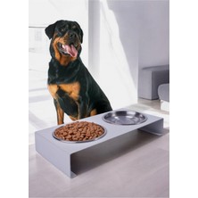 Feyza Design Kalın Metal Mama Kabı Standı, Dayanıklı ve Pratik Kullanım Için