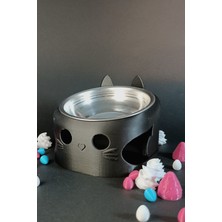 Feyza Design Pratik ve Şık Paslanmaz Çelik Mama Kabı Standı, Ergonomik ve Stabil Tasarım