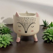 Feyza Design El Yapımı Hayvan Figürlü Güzel Mama ve Saklama Kabı