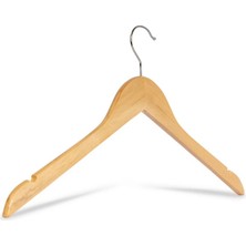 808 Studio 6 Adet Ahşap Kıyafet Askısı - Elbise Askısı - Pantolon ve Etek Askısı