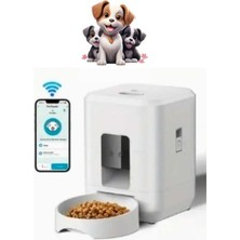 Feyza Design Otomatik Küçük Evcil Hayvan Yem Dağıtıcı, 2l, Wifi, USB Güç, Adaptörsüz