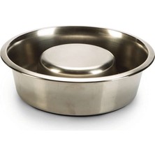 Feyza Design Yavaş Besleme Mama Kabı, Paslanmaz Çelik, 20CM, Sağlıklı ve Pratik Kullanım
